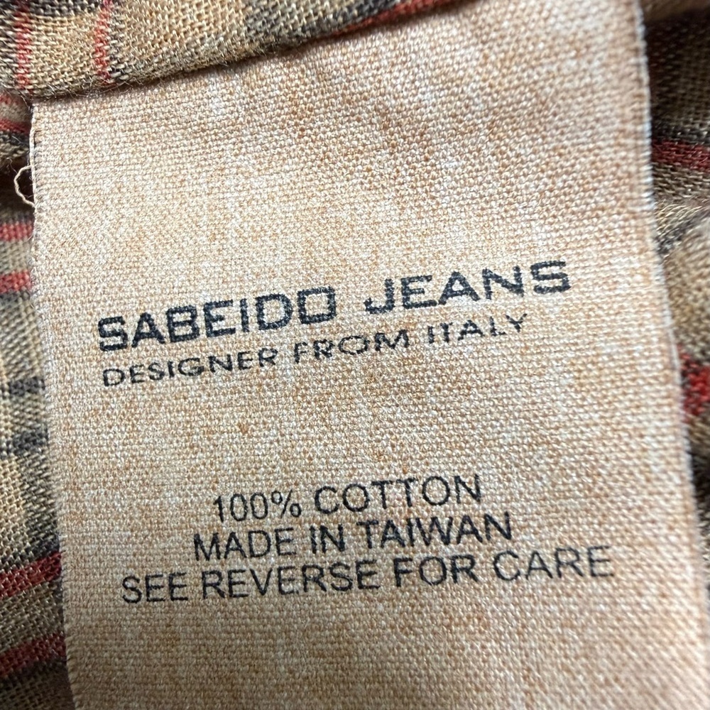 VINTAGE SABEIDO JEANS  COTTON HOODED JACKET WOMEN’S MEDIUM BROWN UTILITY Y2K - Picture 12 of 15
